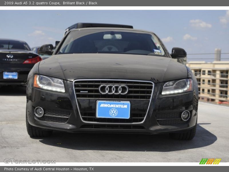 Brilliant Black / Black 2009 Audi A5 3.2 quattro Coupe