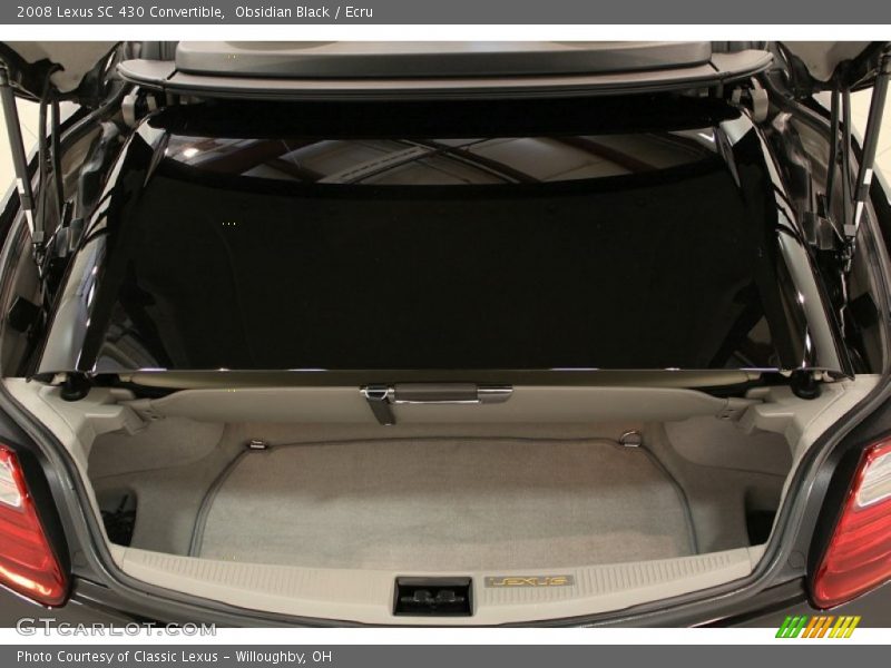 2008 SC 430 Convertible Trunk