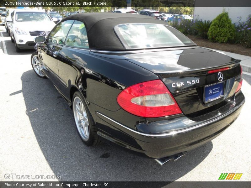 Black / Stone 2008 Mercedes-Benz CLK 550 Cabriolet