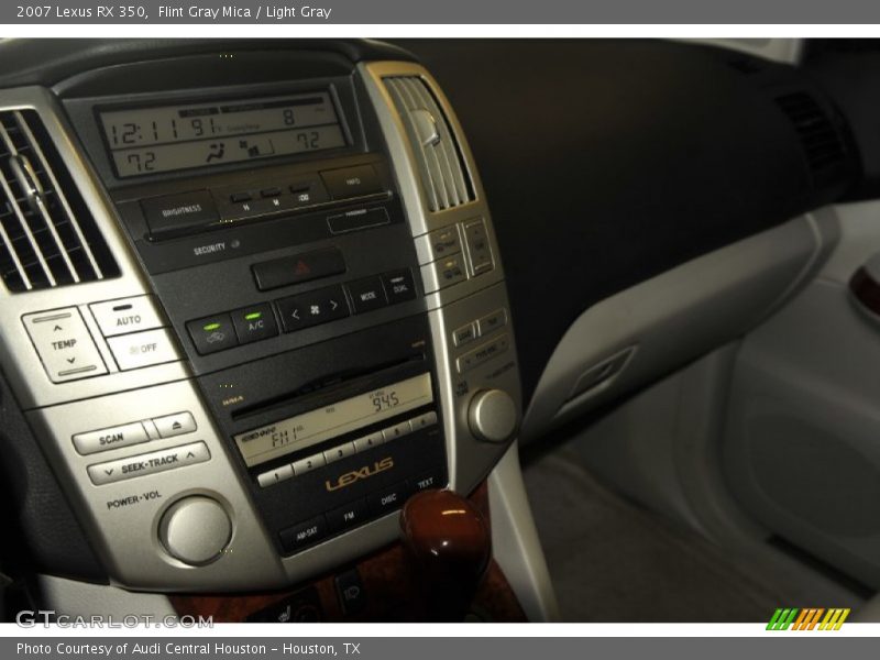 Flint Gray Mica / Light Gray 2007 Lexus RX 350