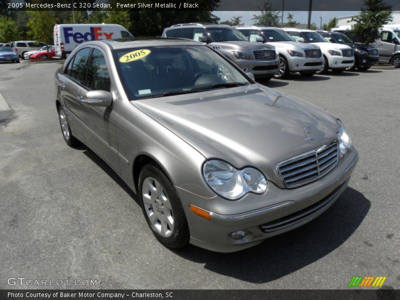 Pewter Silver Metallic / Black 2005 Mercedes-Benz C 320 Sedan