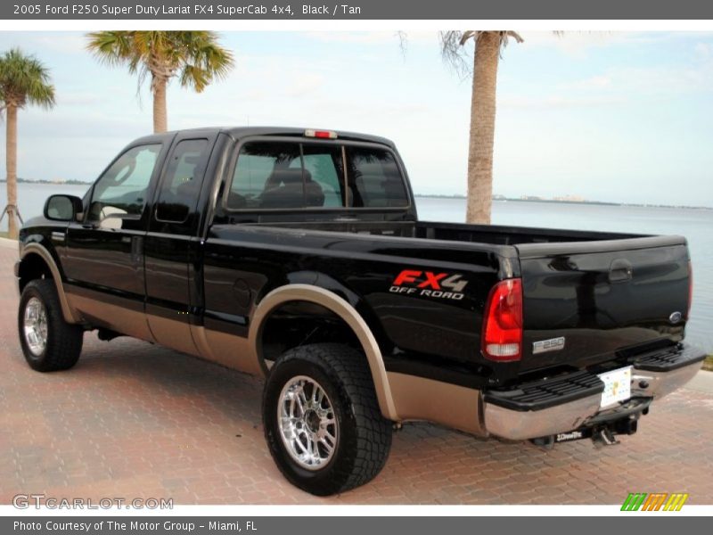 Black / Tan 2005 Ford F250 Super Duty Lariat FX4 SuperCab 4x4