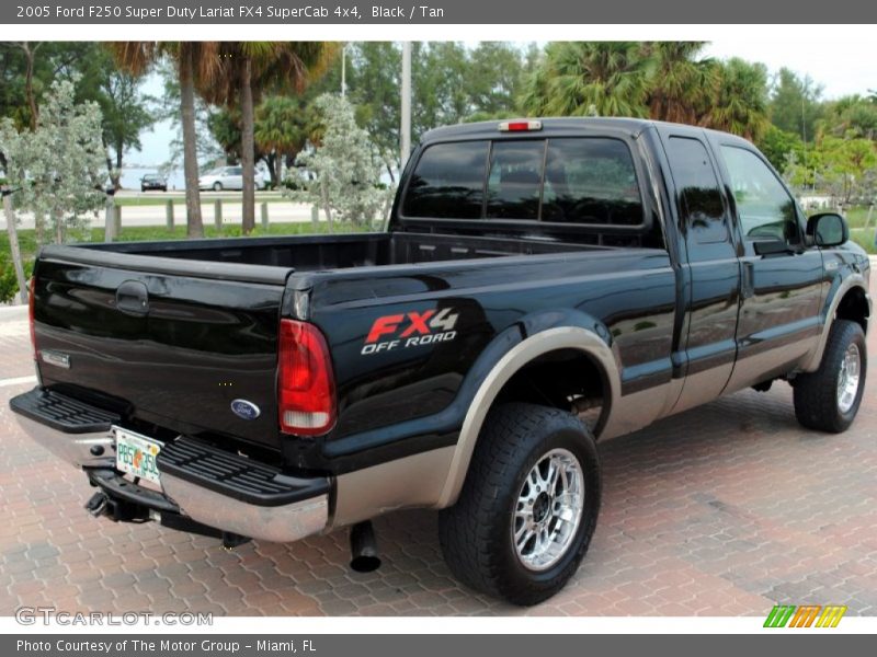 Black / Tan 2005 Ford F250 Super Duty Lariat FX4 SuperCab 4x4