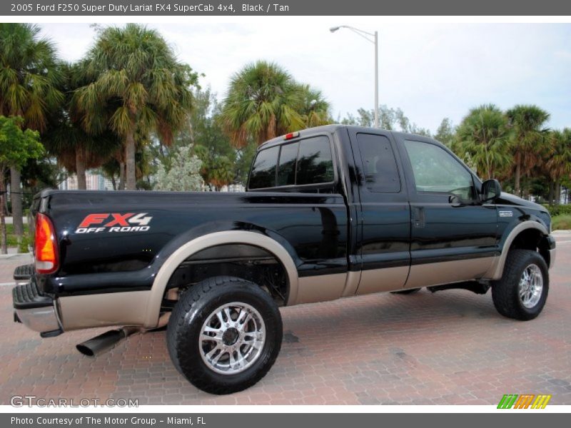 Black / Tan 2005 Ford F250 Super Duty Lariat FX4 SuperCab 4x4