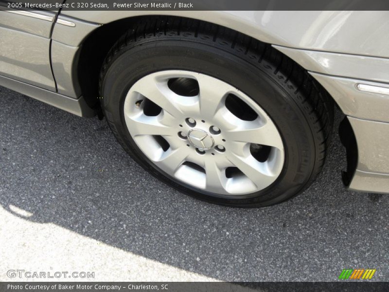Pewter Silver Metallic / Black 2005 Mercedes-Benz C 320 Sedan