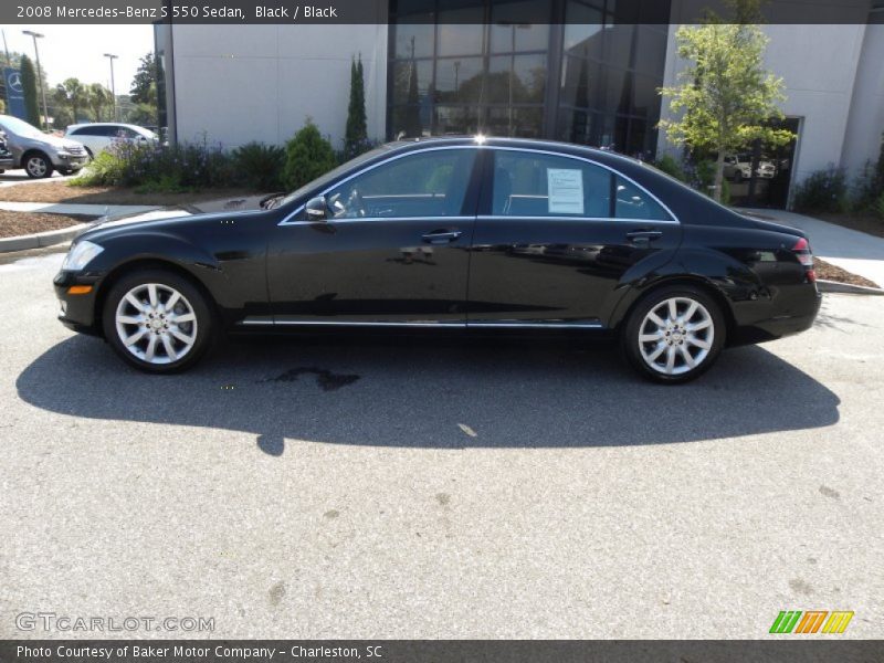 Black / Black 2008 Mercedes-Benz S 550 Sedan