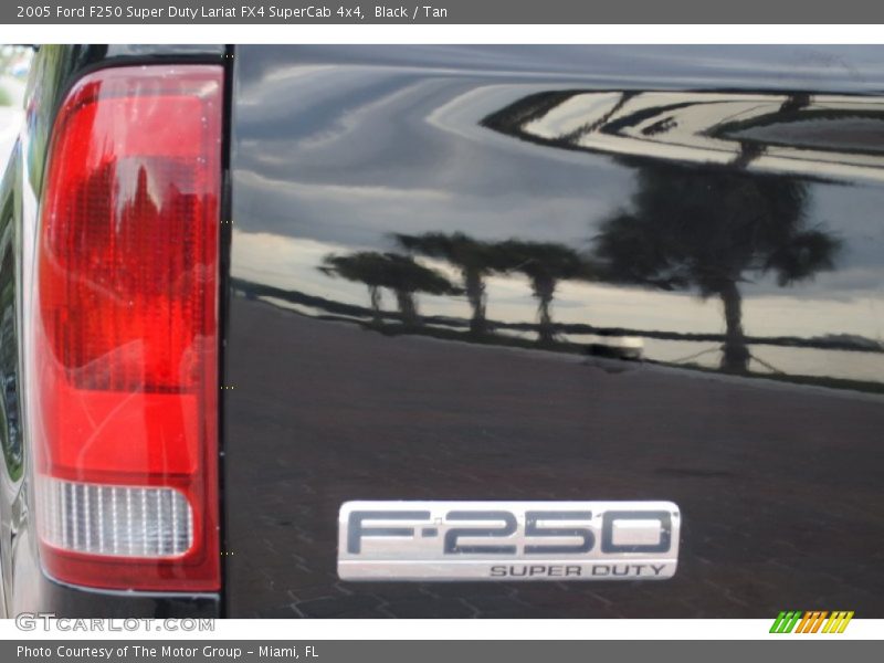 Black / Tan 2005 Ford F250 Super Duty Lariat FX4 SuperCab 4x4