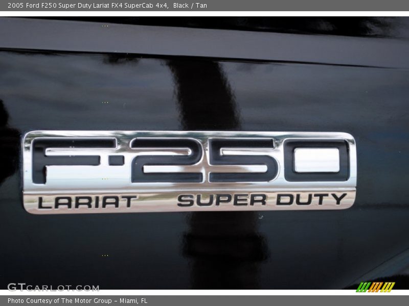 Black / Tan 2005 Ford F250 Super Duty Lariat FX4 SuperCab 4x4