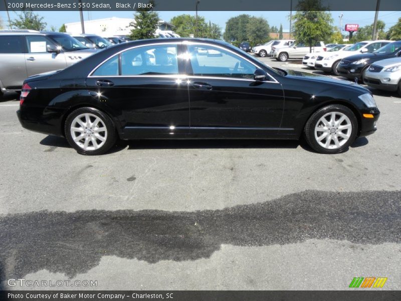 Black / Black 2008 Mercedes-Benz S 550 Sedan
