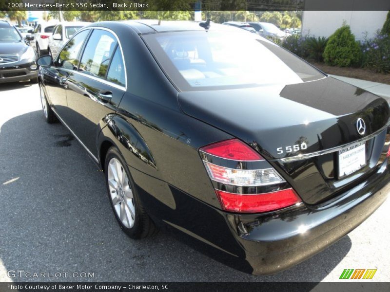 Black / Black 2008 Mercedes-Benz S 550 Sedan