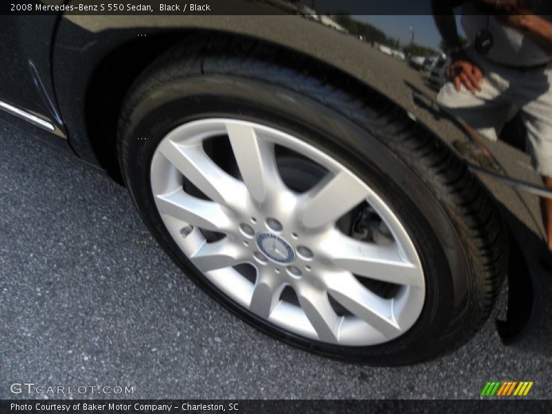 Black / Black 2008 Mercedes-Benz S 550 Sedan