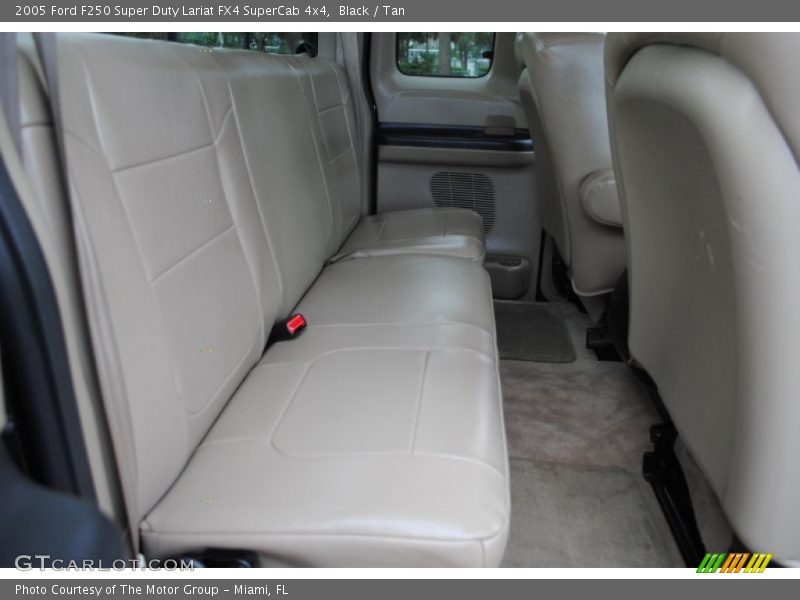 Black / Tan 2005 Ford F250 Super Duty Lariat FX4 SuperCab 4x4