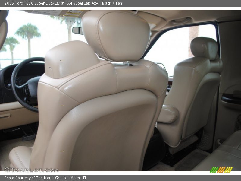 Black / Tan 2005 Ford F250 Super Duty Lariat FX4 SuperCab 4x4
