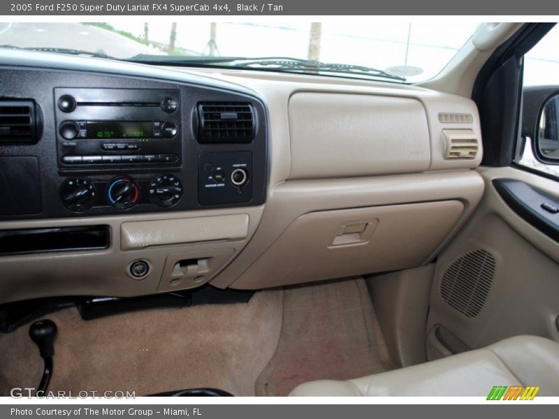 Black / Tan 2005 Ford F250 Super Duty Lariat FX4 SuperCab 4x4