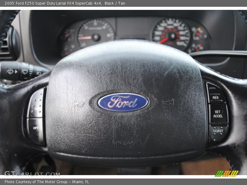 Black / Tan 2005 Ford F250 Super Duty Lariat FX4 SuperCab 4x4
