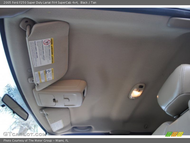 Black / Tan 2005 Ford F250 Super Duty Lariat FX4 SuperCab 4x4