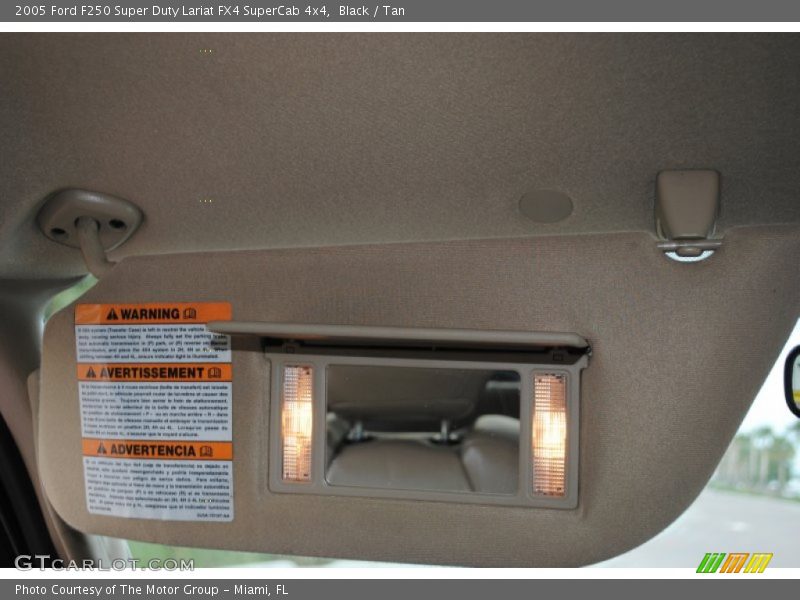 Black / Tan 2005 Ford F250 Super Duty Lariat FX4 SuperCab 4x4