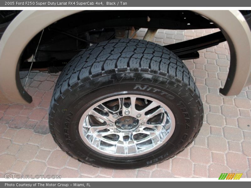 Black / Tan 2005 Ford F250 Super Duty Lariat FX4 SuperCab 4x4