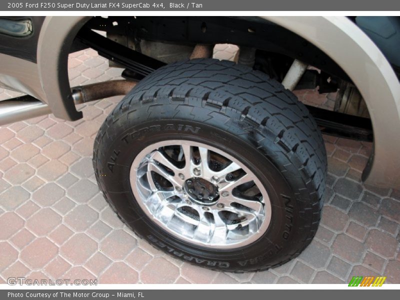 Black / Tan 2005 Ford F250 Super Duty Lariat FX4 SuperCab 4x4
