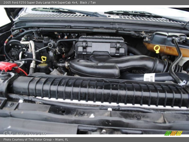 Black / Tan 2005 Ford F250 Super Duty Lariat FX4 SuperCab 4x4