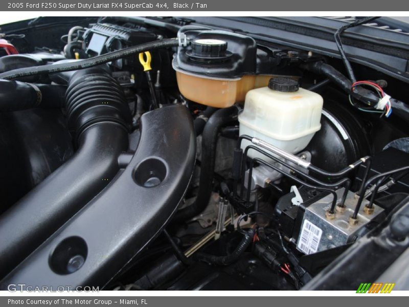 Black / Tan 2005 Ford F250 Super Duty Lariat FX4 SuperCab 4x4