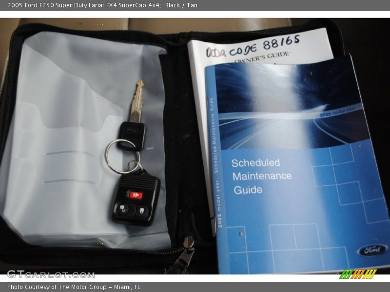 Black / Tan 2005 Ford F250 Super Duty Lariat FX4 SuperCab 4x4