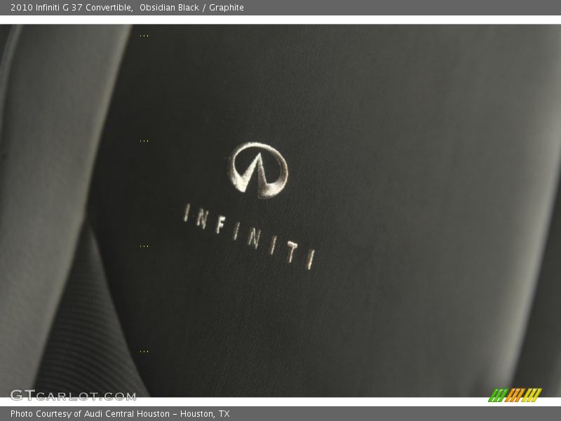 Obsidian Black / Graphite 2010 Infiniti G 37 Convertible