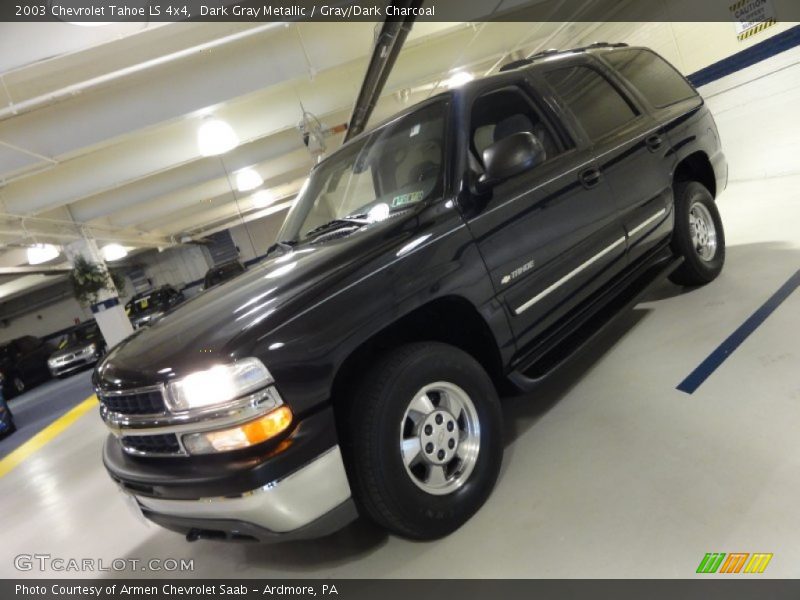 Dark Gray Metallic / Gray/Dark Charcoal 2003 Chevrolet Tahoe LS 4x4