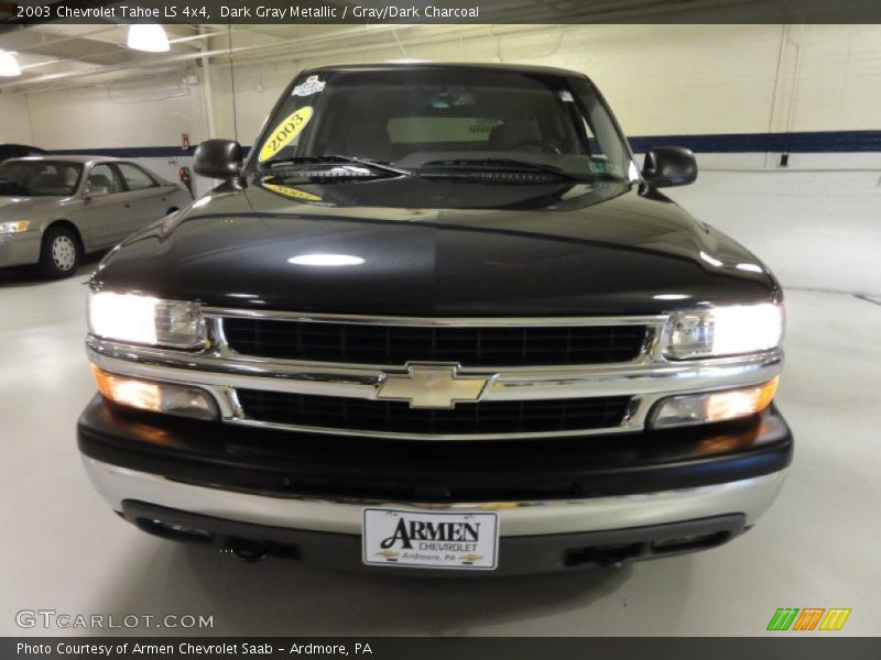 Dark Gray Metallic / Gray/Dark Charcoal 2003 Chevrolet Tahoe LS 4x4