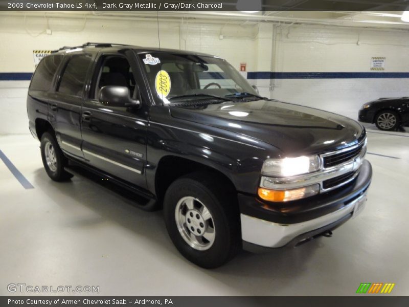 Dark Gray Metallic / Gray/Dark Charcoal 2003 Chevrolet Tahoe LS 4x4