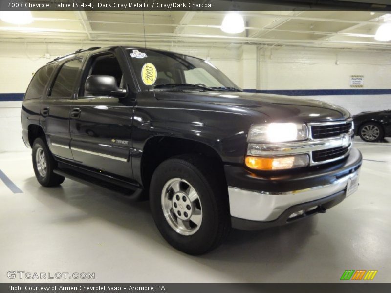 Dark Gray Metallic / Gray/Dark Charcoal 2003 Chevrolet Tahoe LS 4x4