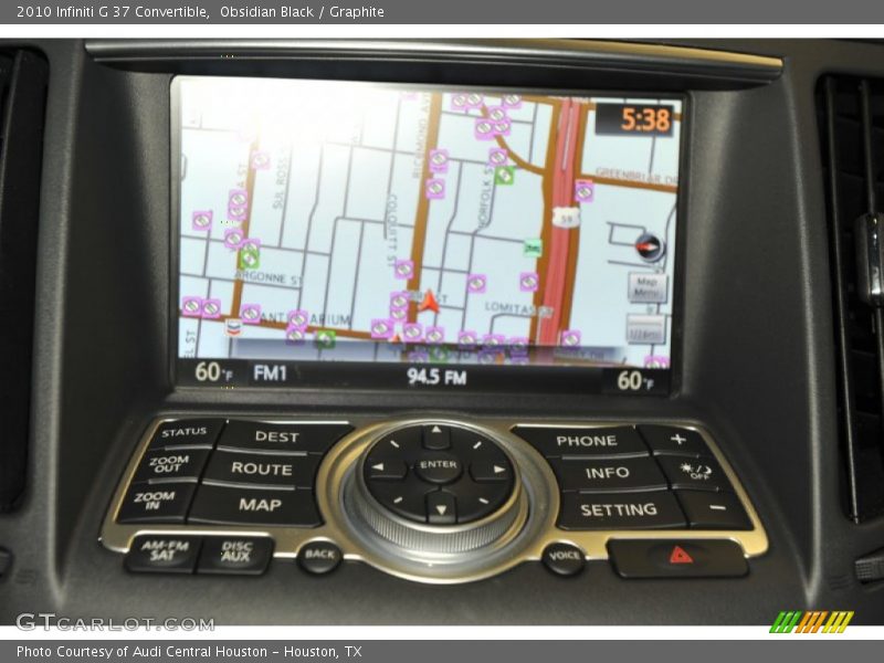 Obsidian Black / Graphite 2010 Infiniti G 37 Convertible