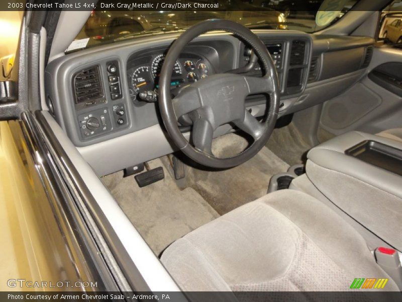 Dark Gray Metallic / Gray/Dark Charcoal 2003 Chevrolet Tahoe LS 4x4