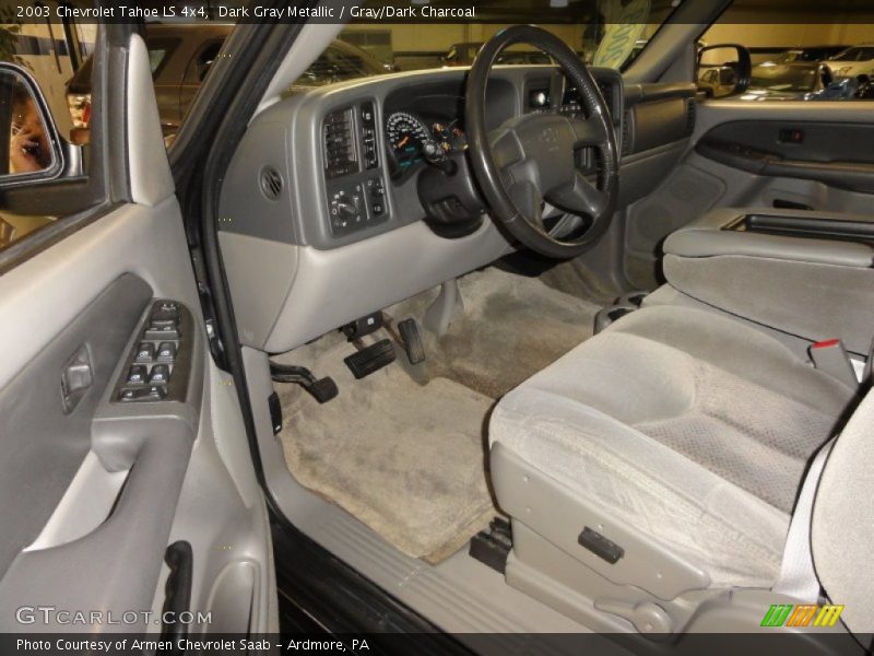 Dark Gray Metallic / Gray/Dark Charcoal 2003 Chevrolet Tahoe LS 4x4