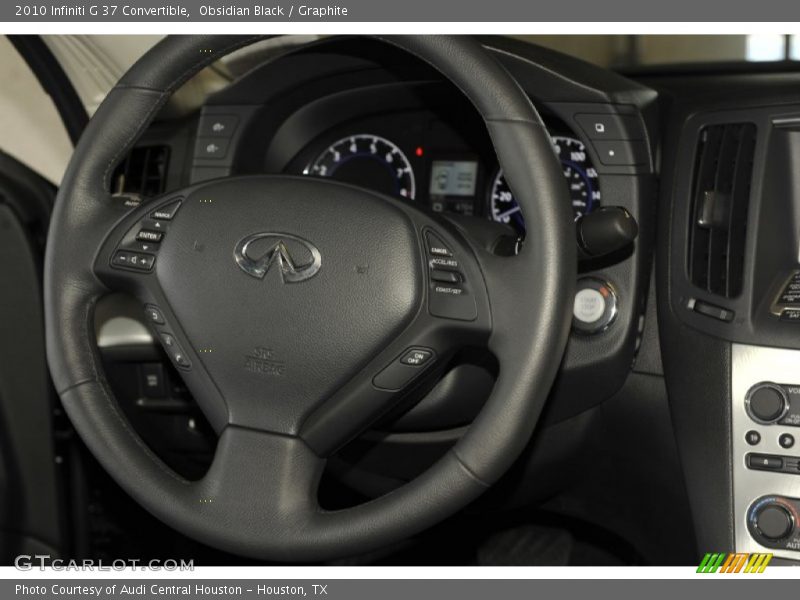 Obsidian Black / Graphite 2010 Infiniti G 37 Convertible