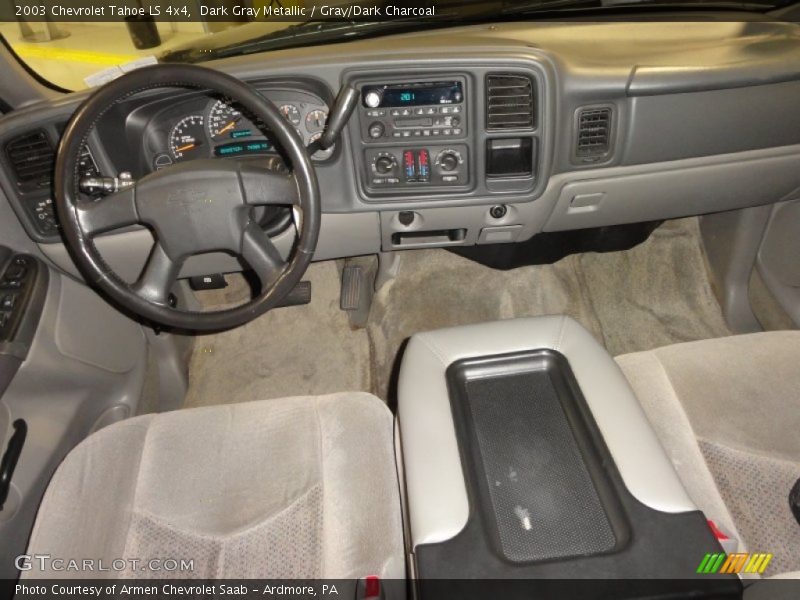 Dark Gray Metallic / Gray/Dark Charcoal 2003 Chevrolet Tahoe LS 4x4