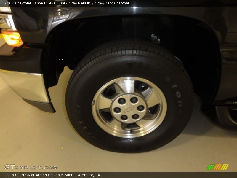 Dark Gray Metallic / Gray/Dark Charcoal 2003 Chevrolet Tahoe LS 4x4