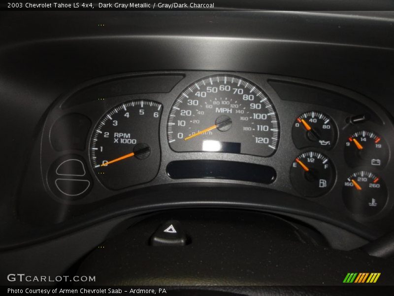 Dark Gray Metallic / Gray/Dark Charcoal 2003 Chevrolet Tahoe LS 4x4