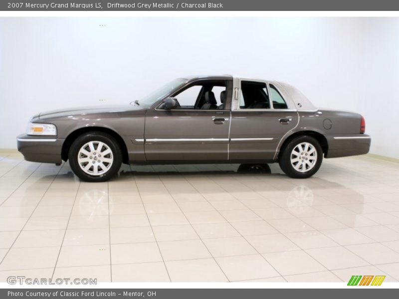 Driftwood Grey Metallic / Charcoal Black 2007 Mercury Grand Marquis LS