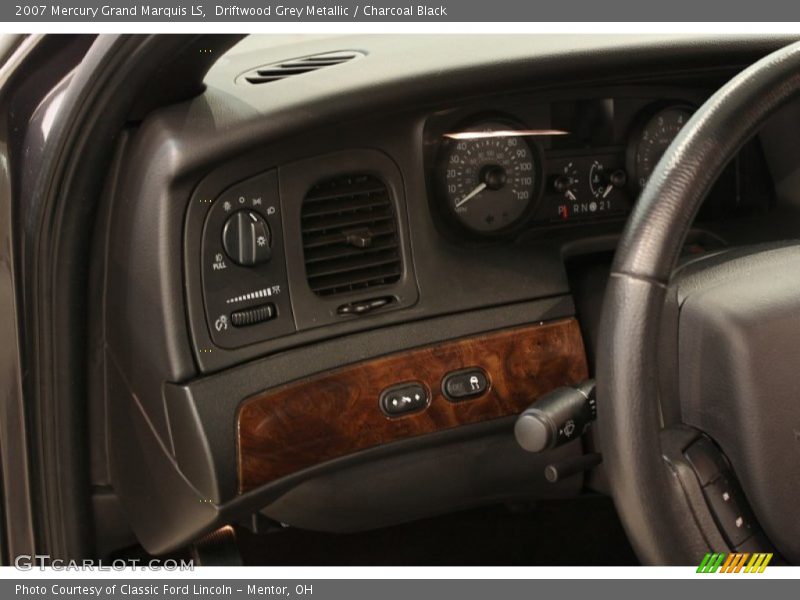 Driftwood Grey Metallic / Charcoal Black 2007 Mercury Grand Marquis LS