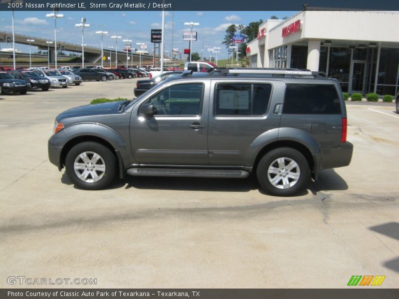 Storm Gray Metallic / Desert 2005 Nissan Pathfinder LE
