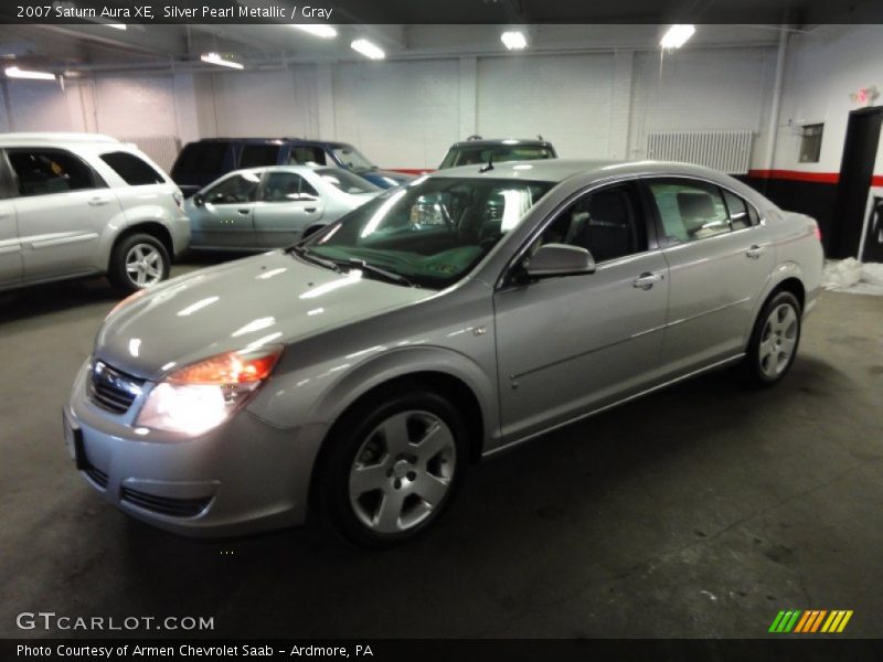 Silver Pearl Metallic / Gray 2007 Saturn Aura XE