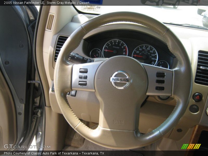Storm Gray Metallic / Desert 2005 Nissan Pathfinder LE