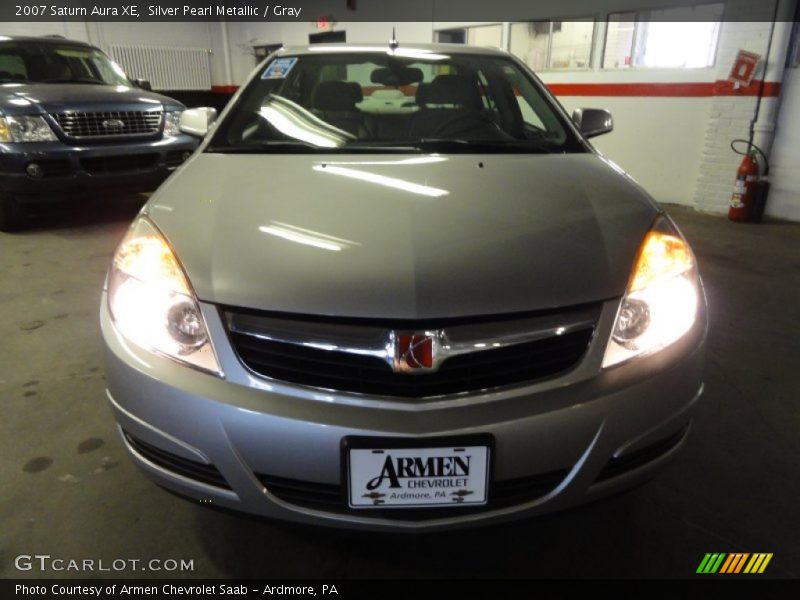 Silver Pearl Metallic / Gray 2007 Saturn Aura XE