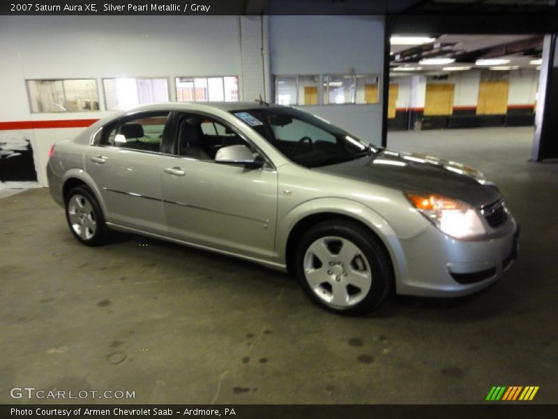 Silver Pearl Metallic / Gray 2007 Saturn Aura XE