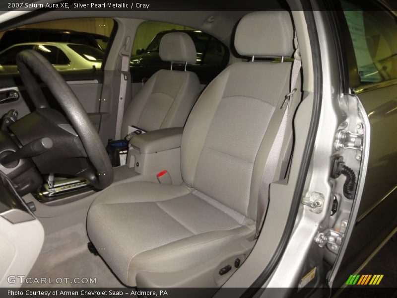 Silver Pearl Metallic / Gray 2007 Saturn Aura XE