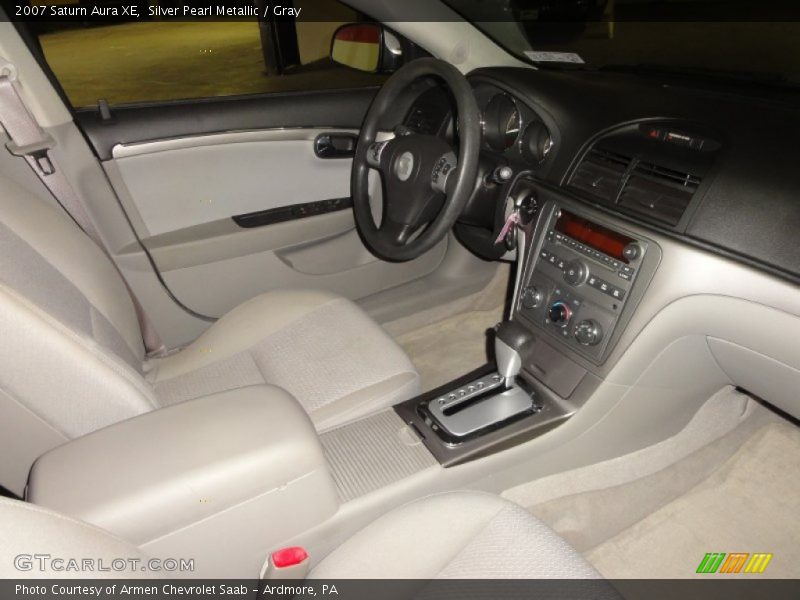Silver Pearl Metallic / Gray 2007 Saturn Aura XE