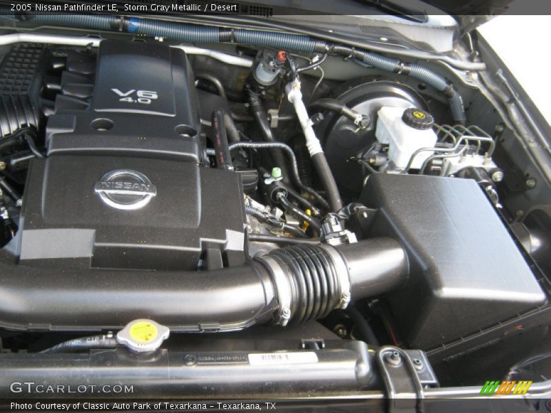 Storm Gray Metallic / Desert 2005 Nissan Pathfinder LE