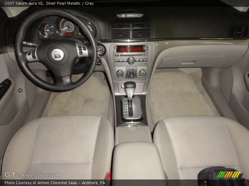 Silver Pearl Metallic / Gray 2007 Saturn Aura XE