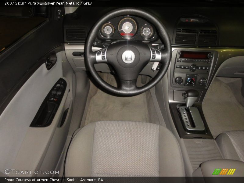Silver Pearl Metallic / Gray 2007 Saturn Aura XE